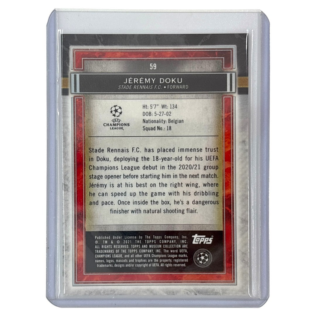 TOPPS サッカーカード MUSEUM COLLECTION JEREMY DOKU STADE RENNAIS 12/25 #59 中古 IT1