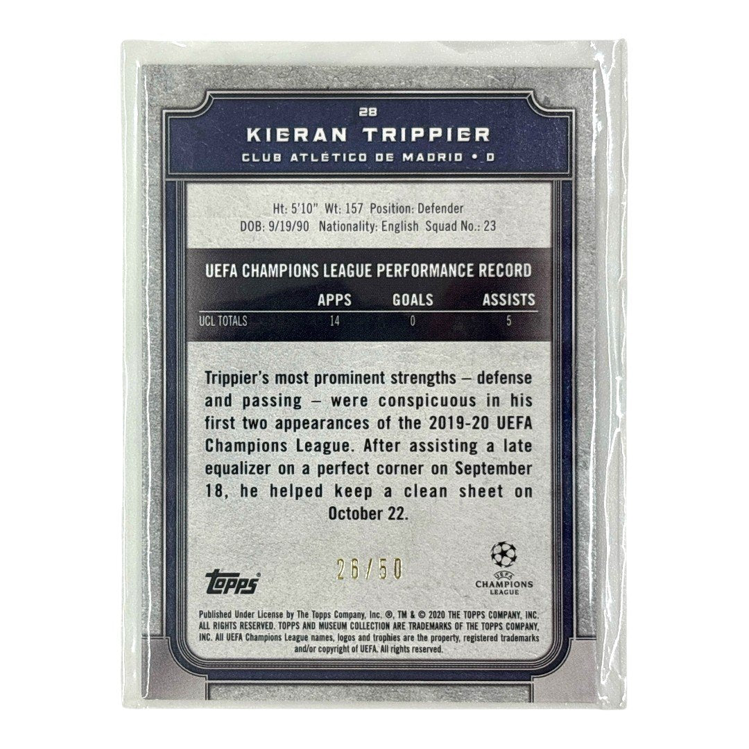 TOPPS サッカーカード MUSEUM COLLECTION KIERAN TRIPPIER ATLETICO DE MADRID /50 #28 中古 IT1