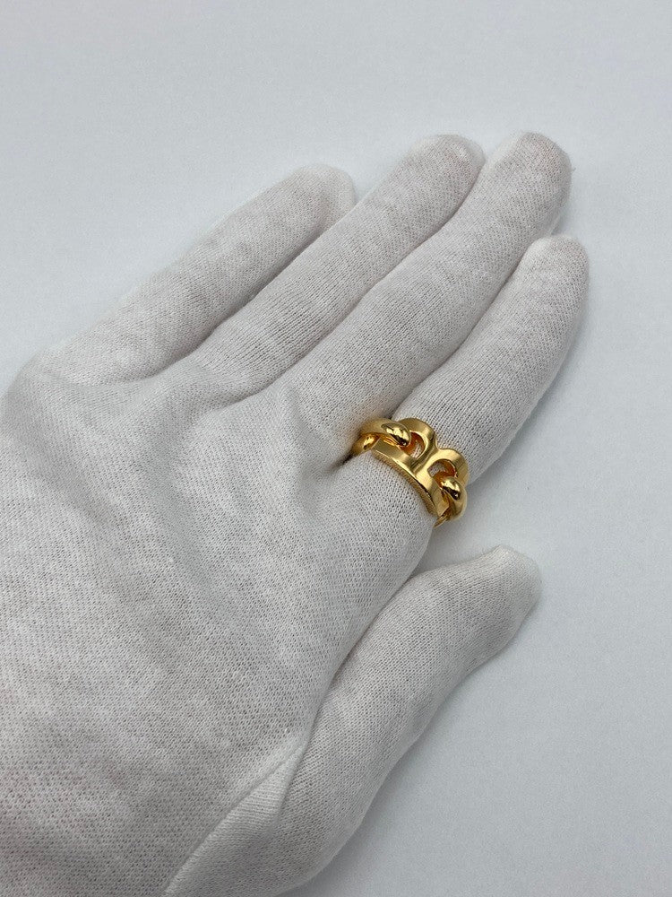 BALENCIAGA B CHAIN RING バレンシアガ Bチェーン リング サイズ54 中古 D4