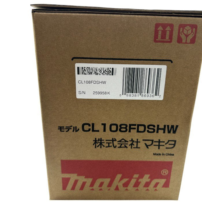 未使用品 マキタ コードレス掃除機CL108 カプセル式 標準25分稼働/充電22分 軽量定番モデル 10.8Vバッテリ充電器付 CL108FDSHW makita 充電式 クリーナー パワフル 家電 中古 W4