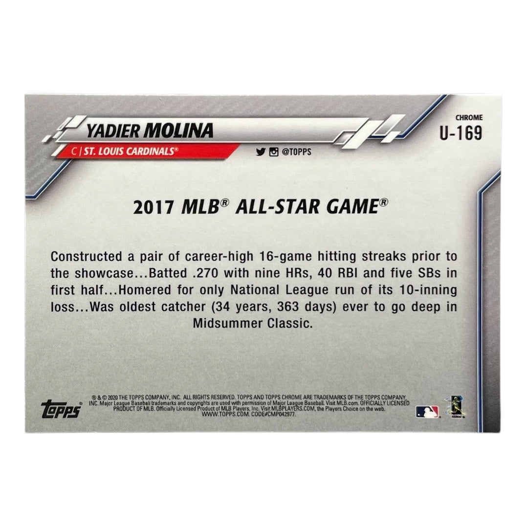 TOPPS MLBカード CHROME YADIER MOLINA ST. LOUIS CARDINALS #U-169 中古 IT2