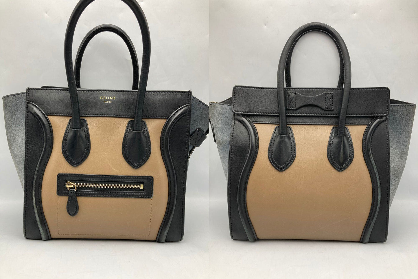 CELINE セリーヌ ラゲージ マイクロ ショッパー ハンドバッグ 中古 D4