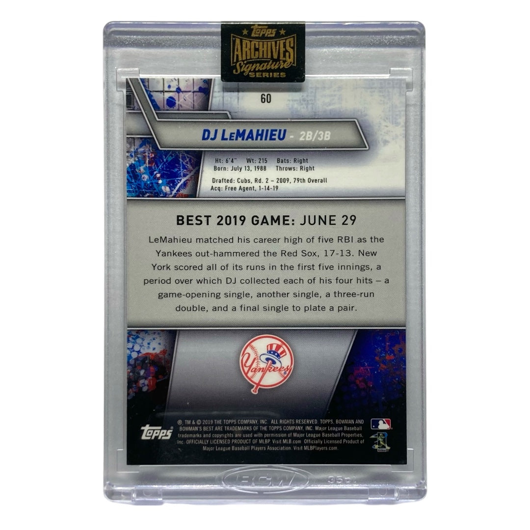 未開封品 TOPPS MLBカード BOWMAN'S BEST DJ LEMAHIEU YANKEES #60 中古 IT2