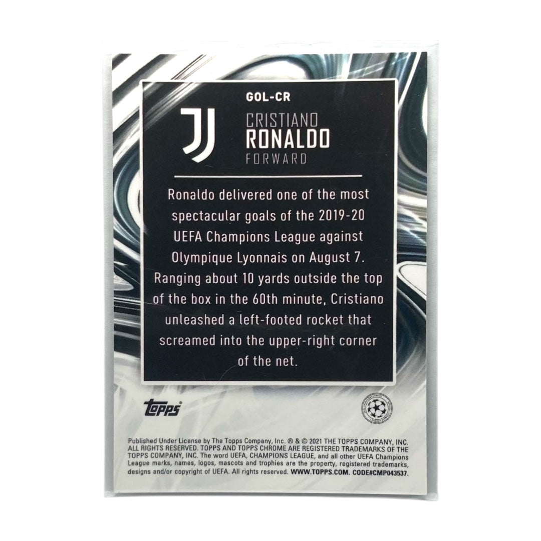 TOPPS サッカーカード CHROME CRISTIANO RONALDO JUVENTUS #GOL-CR 中古 IT2