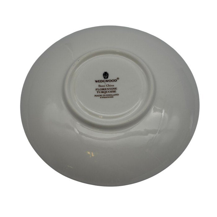 ウェッジウッド WEDGWOOD フロレンティーンターコイズ ティーカップ&ソーサー ピオニー 洋食器 ブランド おしゃれ 1客 中古 W1