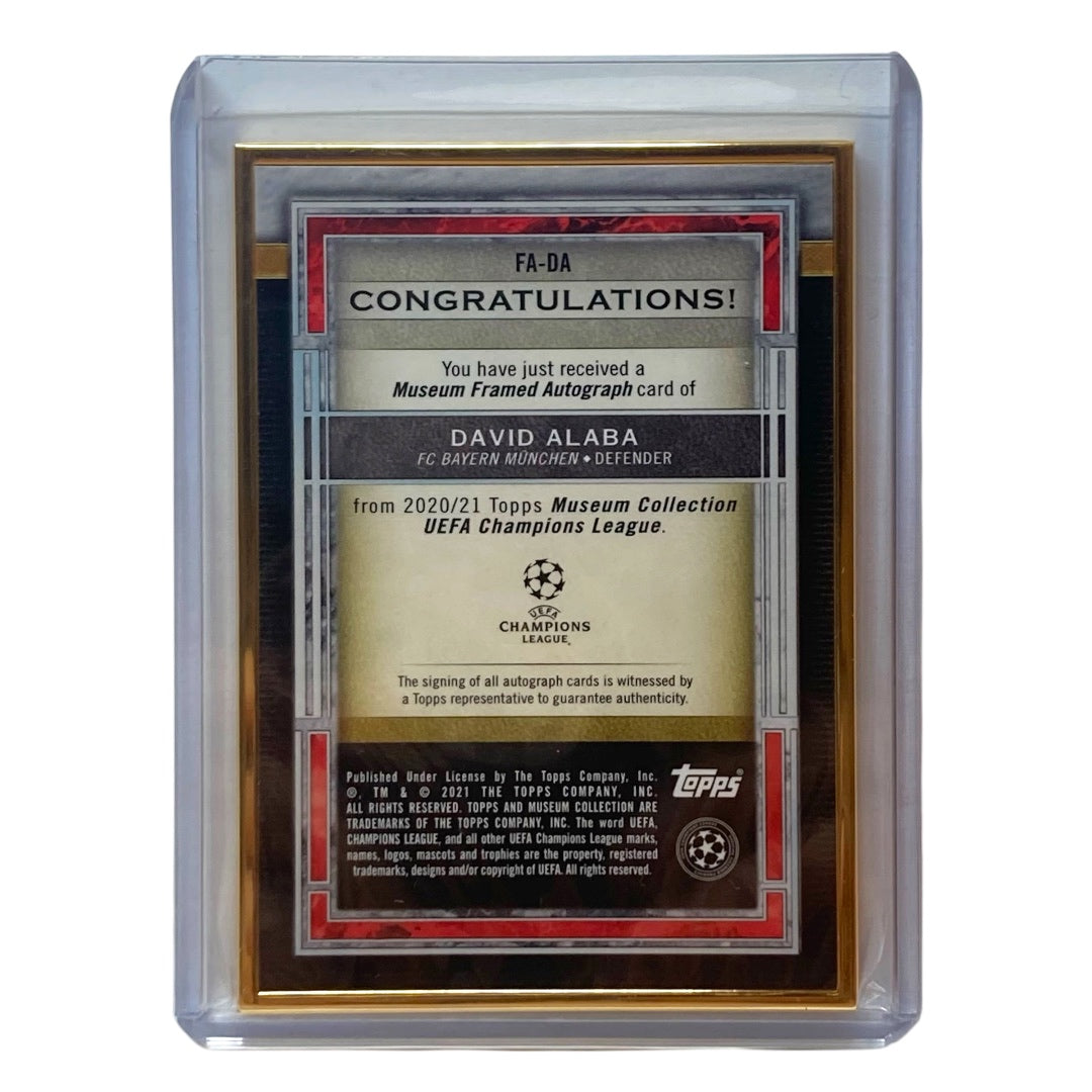 TOPPS サッカーカード MUSEUM COLLECTION DAVID ALABA BAYERN 42/50 #FA-DA 中古 IT2