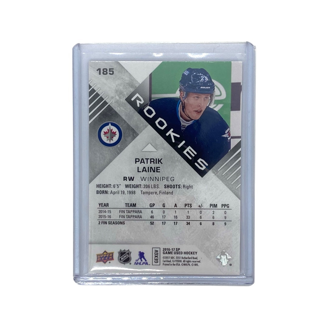 UPPER DECK NHLカード SP GAME USED PATRIK LAINE WINNIPEG JETS 093/116 #185 中古 IT2