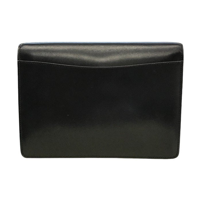 CELINE セリーヌ ショルダーバッグ レディース レザー ゴールドチェーン シンプル クラッチバッグ ブラック 中古 T1