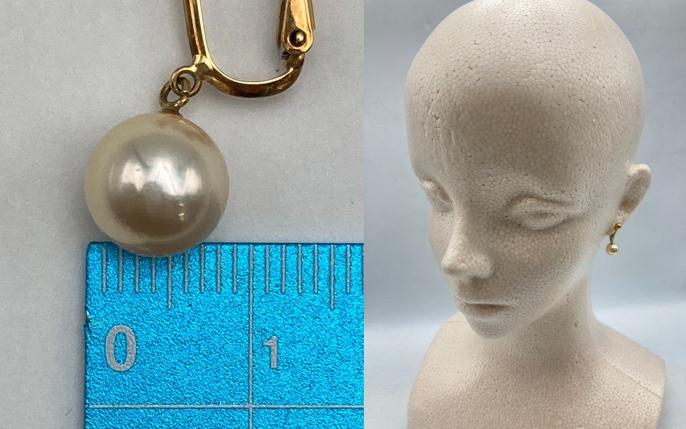 K18 8mmパール イヤリング 中古 D4