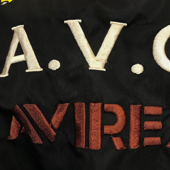 AVIREX アビレックス MA-1 FLYING TIGERS フライトジャケット メンズ フライングタイガース 刺繍 ミリタリー ブラック Lサイズ 6152178 中古 T1