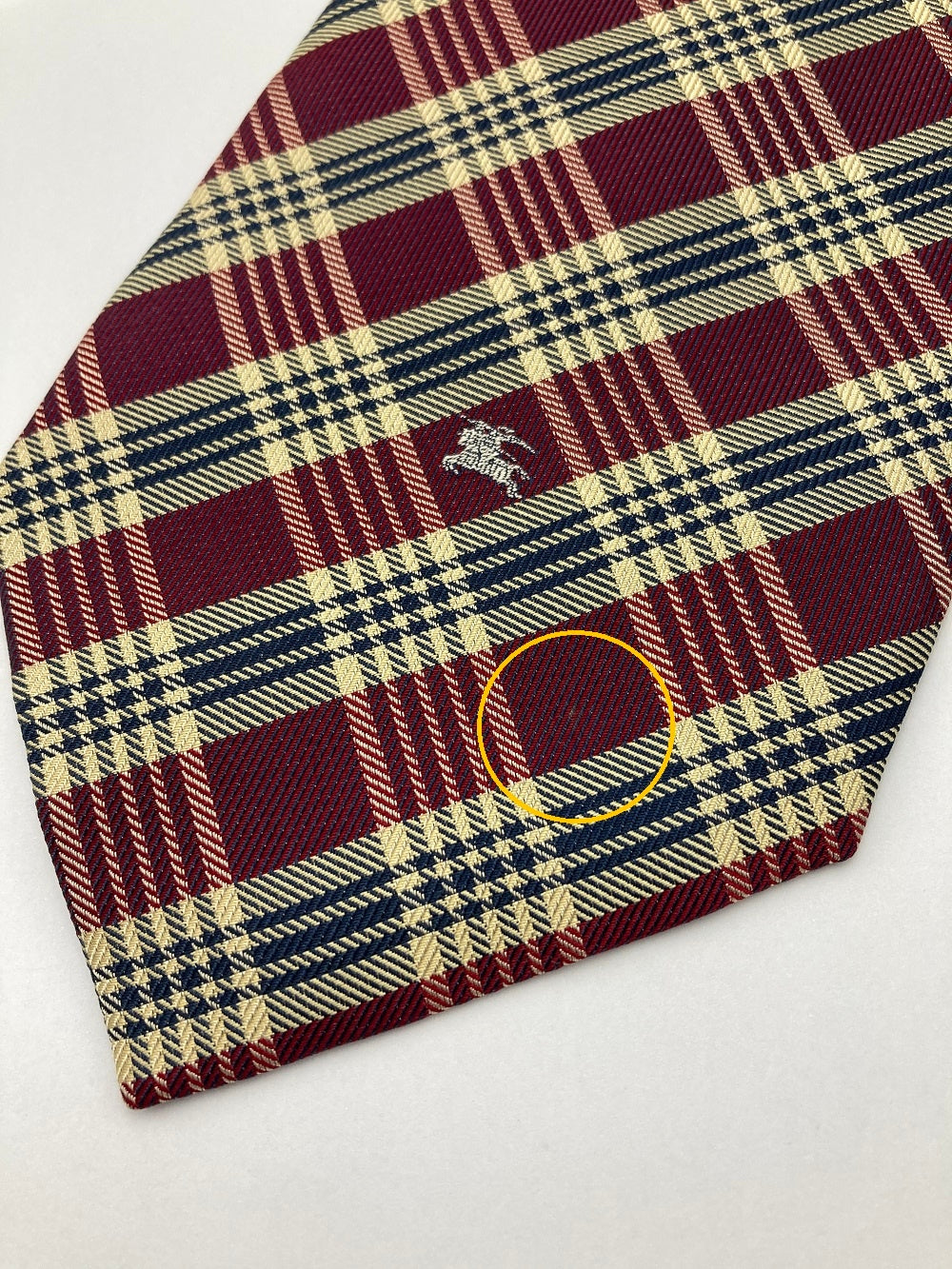Burberry's バーバリーズ チェック柄 ネクタイ シルク100% 中古 D4