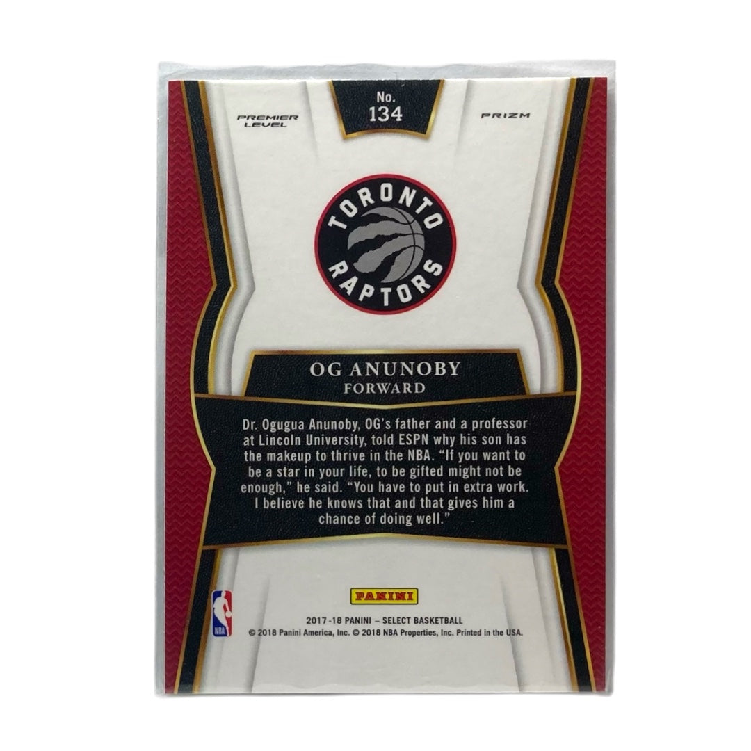 PANINI NBAカード SELECT PRIZM OG ANUNOBY TORONTO RAPTORS #134 中古 IT2