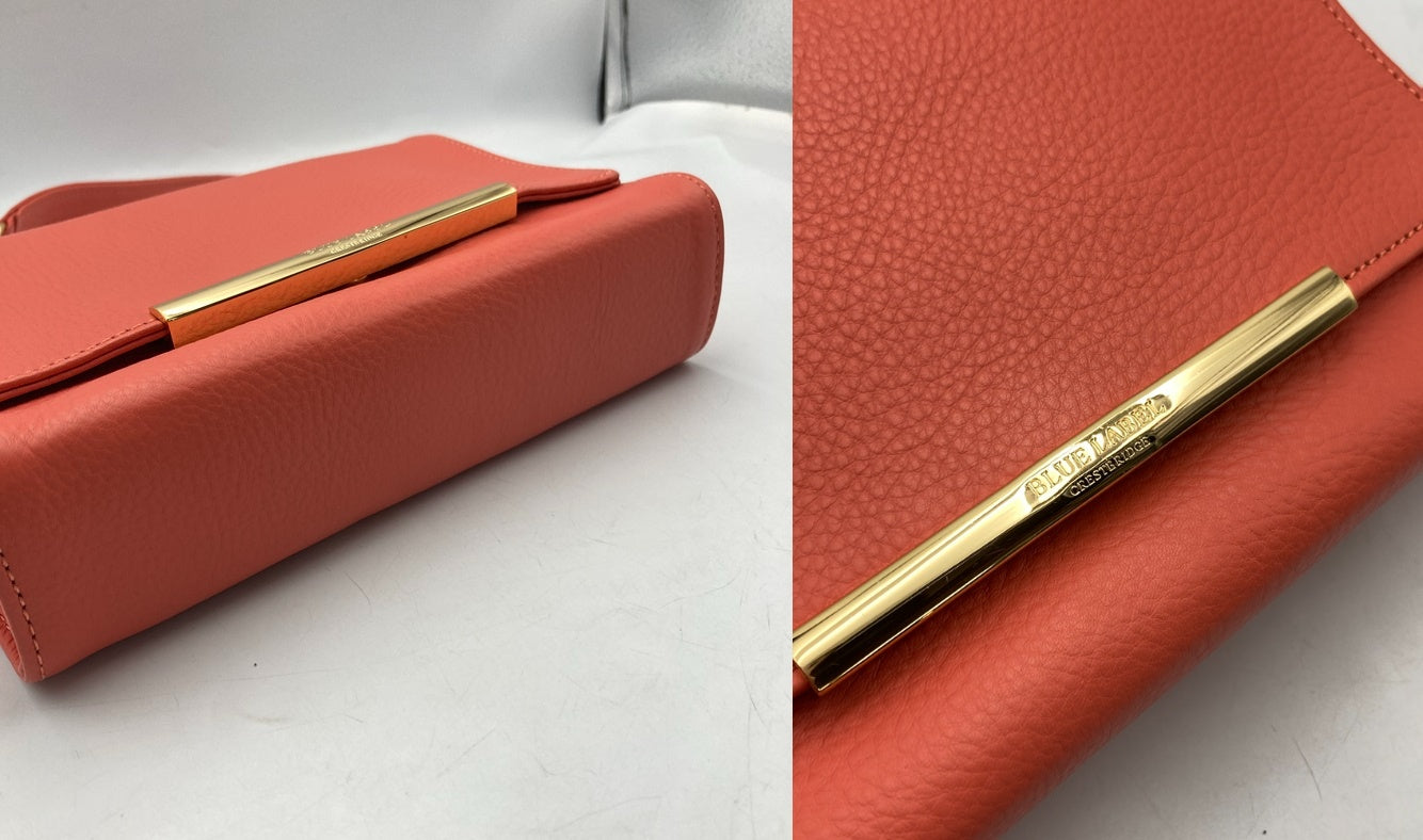 BLUE LABEL ブルーレーベル クレストブリッジ レザー 2WAY ショルダーバッグ 55105-275-84 中古 D4