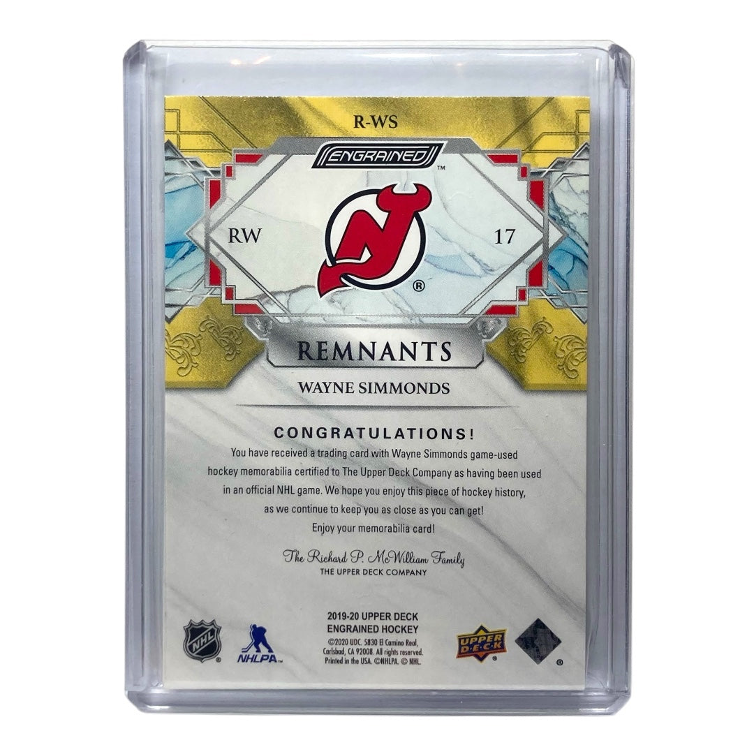 UPPER DECK NHLカード ENGRAINED WAYNE SIMMONDS DEVILS 010/100 #R-WS 中古 IT2