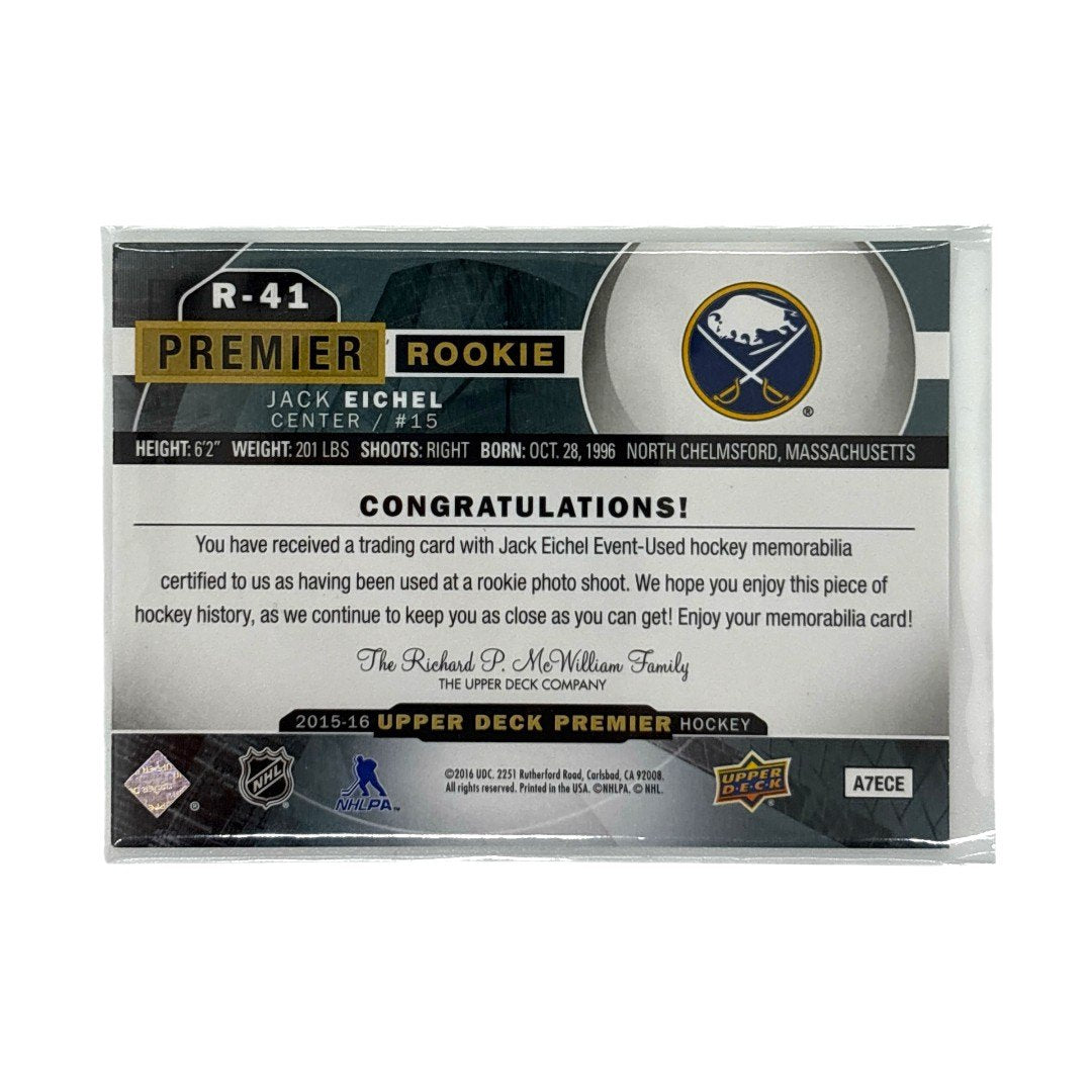 UPPER DECK NHLカード PREMIER JACK EICHEL SABRES #R-41 中古 IT1