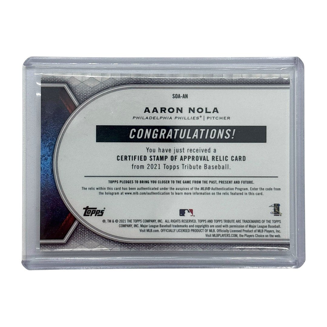 TOPPS MLBカード TRIBUTE AARON NOLA PHILADELPHIA PHILLIES 01/10 #SOA-AN 中古 IT1