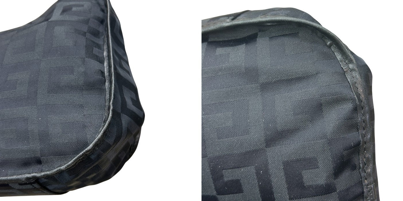 GIVENCHY ジバンシー 4g ワンショルダー バッグ 鞄 ハンドバッグ 小さめ ミニ レディース ブラック 総柄 中古 W4