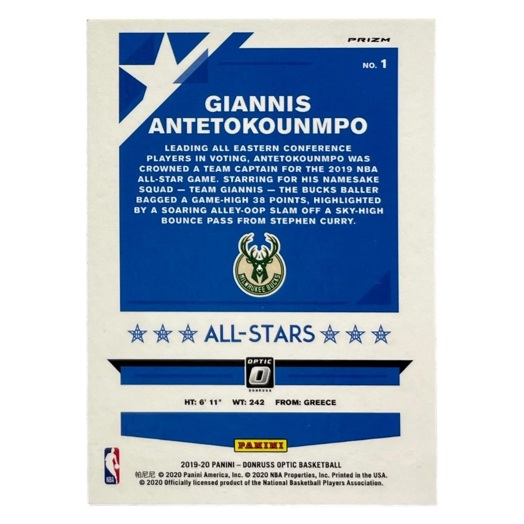 PANINI NBAカード DONRUSS PRIZM GIANNIS ANTETOKOUNMPO BUCKS #1 中古 IT2