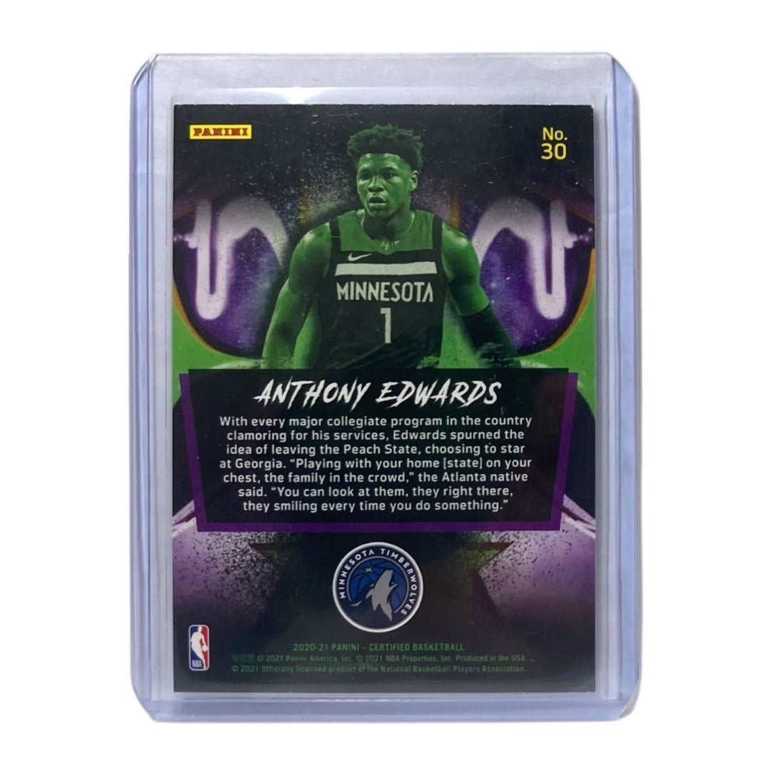 PANINI NBAカード CERTIFIED ANTHONY EDWARDS MINNESOTA TIMBERWOLVES #30 中古 IT2