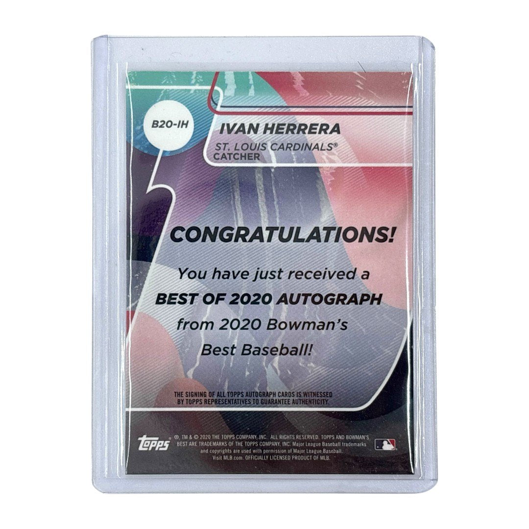TOPPS MLBカード BOWMAN'S BEST IVAN HERRERA ST. LOUIS CARDINALS #B20-IH 中古 IT1