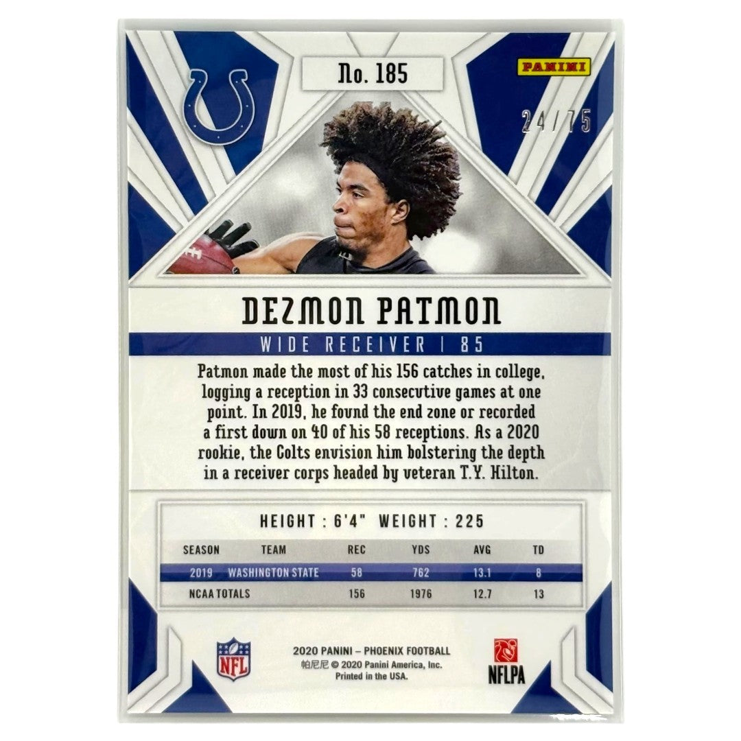 PANINI NFLカード PHOENIX DEZMON PATMON INDIANAPOLIS COLTS /75 #185 中古 IT1