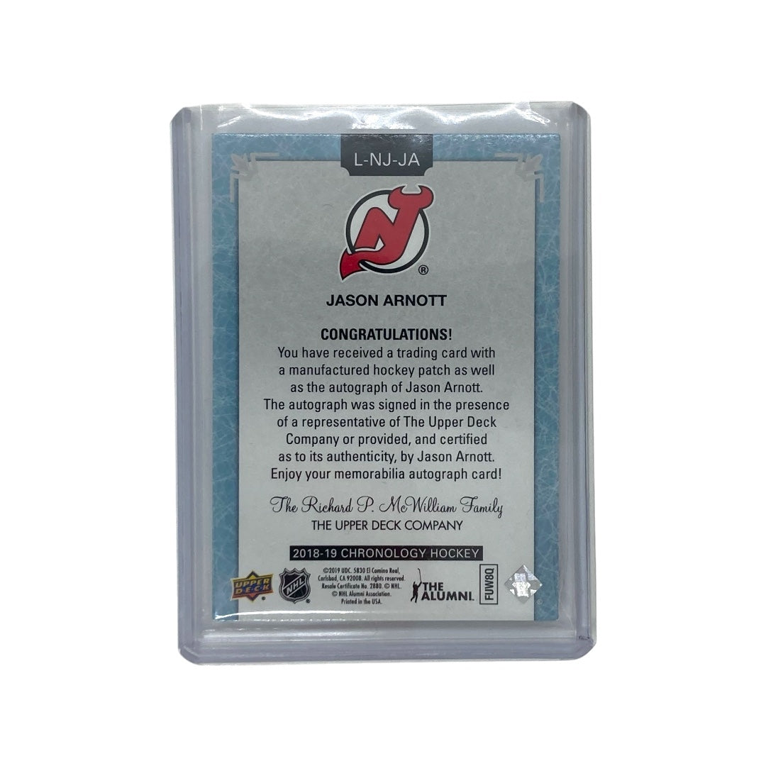 UPPER DECK NHLカード CHRONOLOGY JASON ARNOTT NEW JERSEY DEVILS 11/20 #L-NJ-JA 中古 IT2
