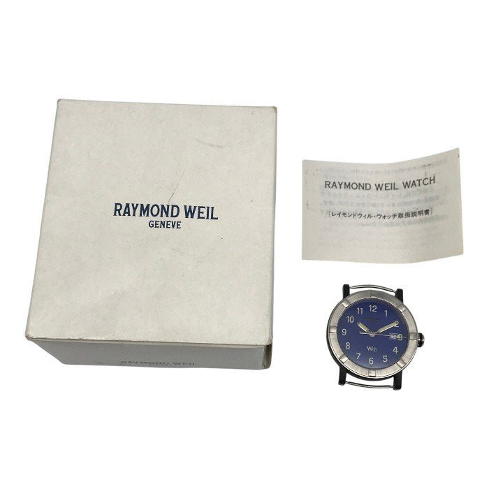 RAYMOND WEIL レイモンドウェイル 腕時計 メンズ アナログ クォーツ デイト W1 ラウンドフェイス シルバー/ネイビー 6100 中古 T1