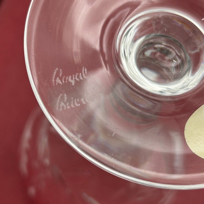Royal Brierley ロイヤルブライアリー ワイングラス ペア 洋食器 クリスタル 酒器 中古 W4