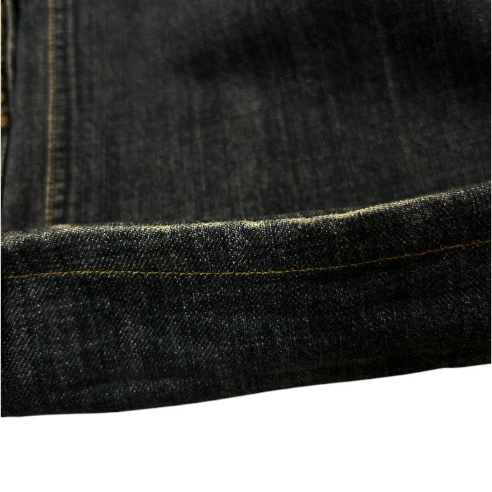 絡繰魂 カラクリタマシイ ジーンズ 38 デニムパンツ ボトムス メンズ 和柄 風神 雷神 中古 W4