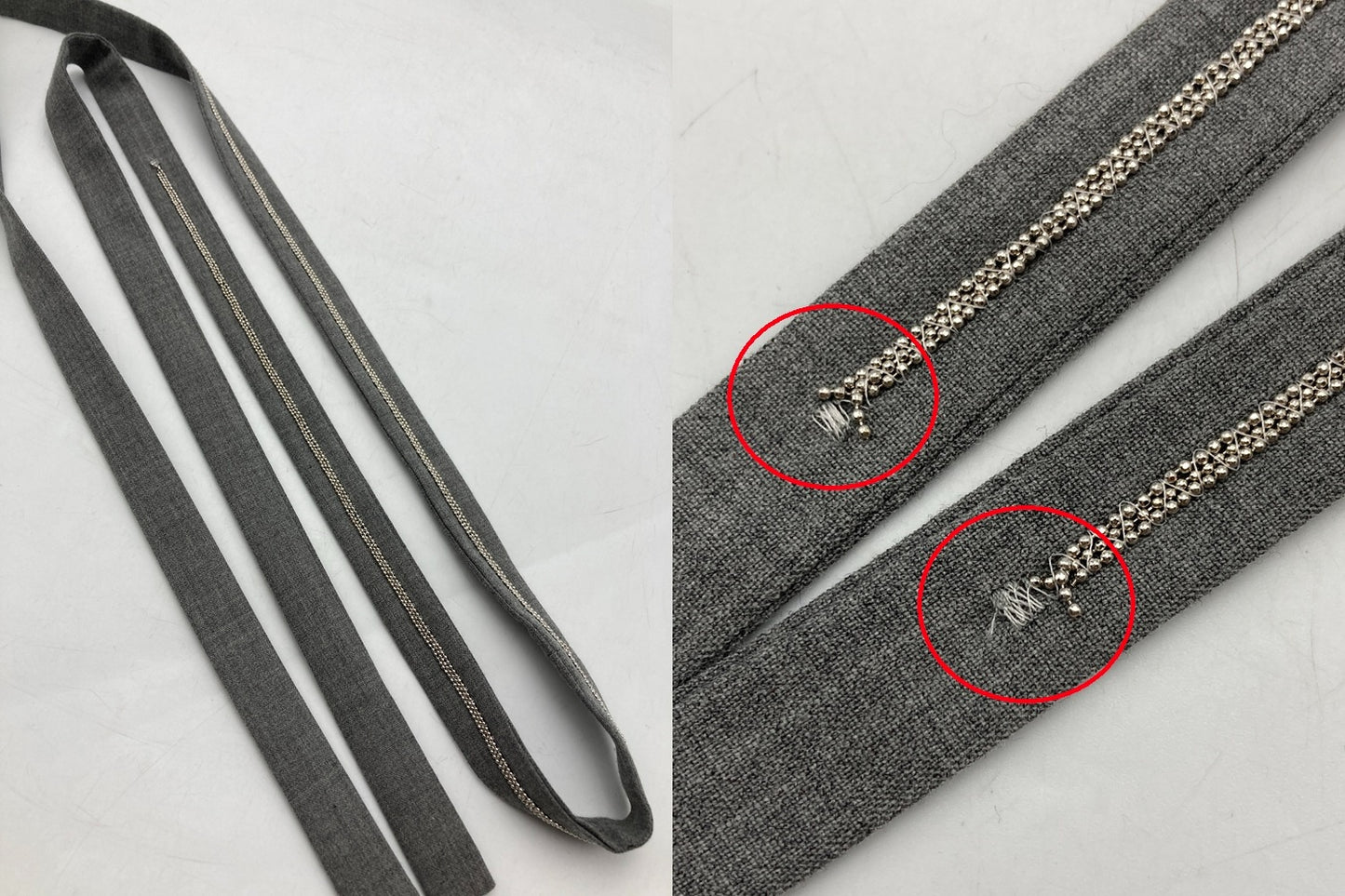 PESERICO ペセリコ ウエストベルト飾り ラップスカート LS1217115 サイズ40 グレー 中古 D4