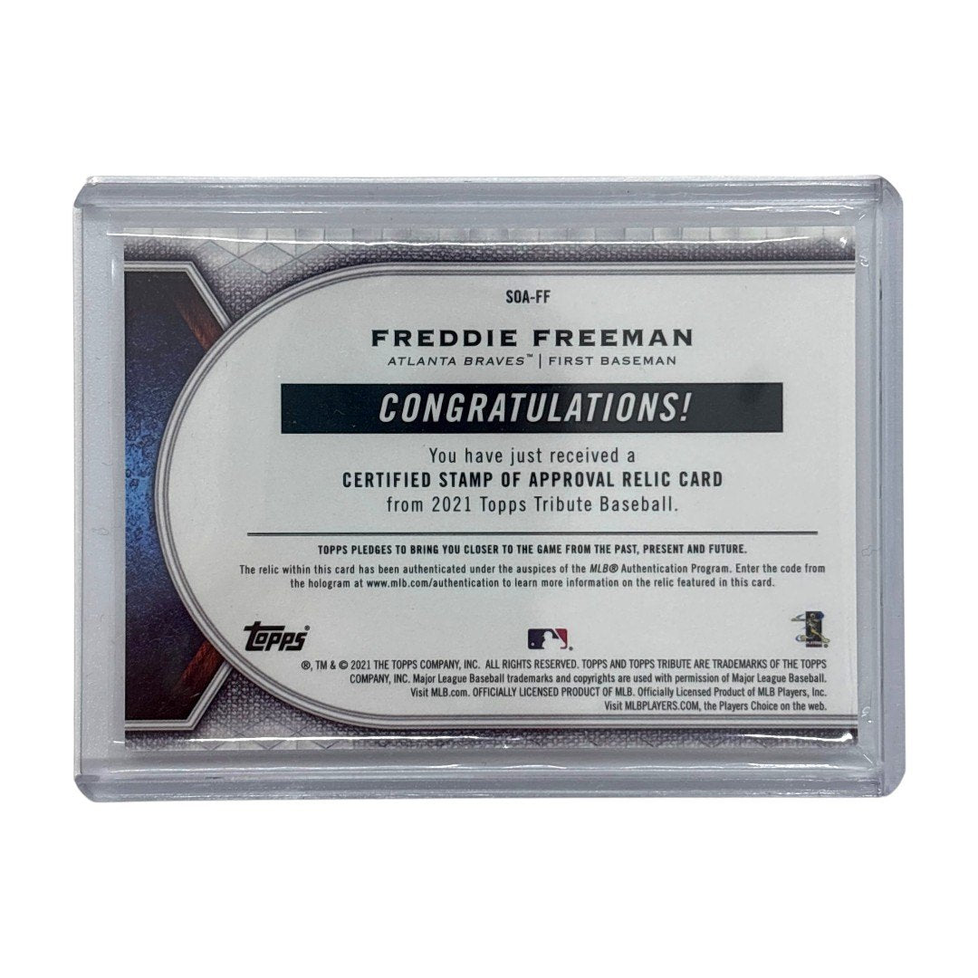 TOPPS MLBカード TRIBUTE FREDDIE FREEMAN ATLANTA BRAVES 43/50 #SOA-FF 中古 IT1