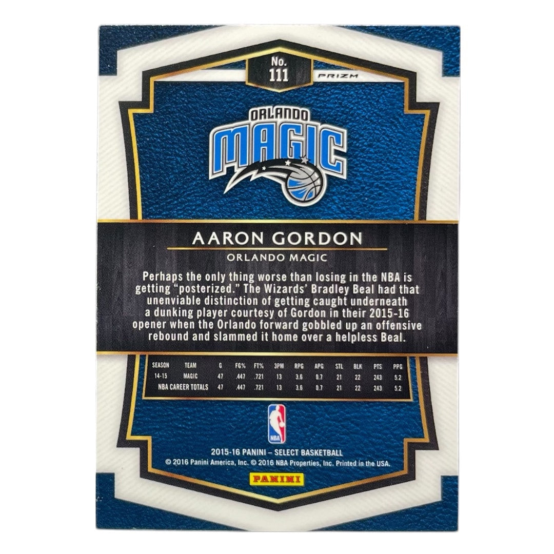 PANINI NBAカード SELECT PRIZM AARON GORDON ORLANDO MAGIC #111 中古 IT2