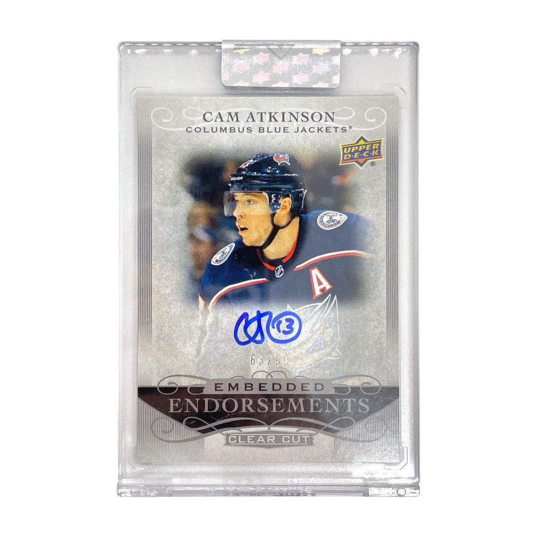 未開封品 UPPER DECK NHLカード CLEAR CUT CAM ATKINSON COLUMBUS BLUE JACKETS 63/99 #EE-CA 中古 IT1