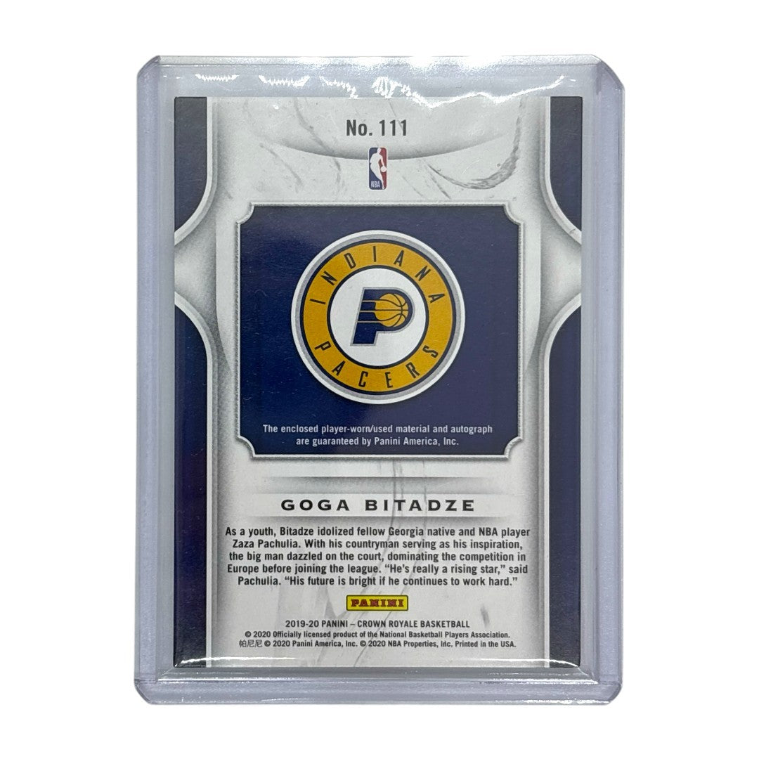 PANINI NBAカード CROWN ROYALE GOGA BITADZE PACERS 096/199 #111 中古 IT1
