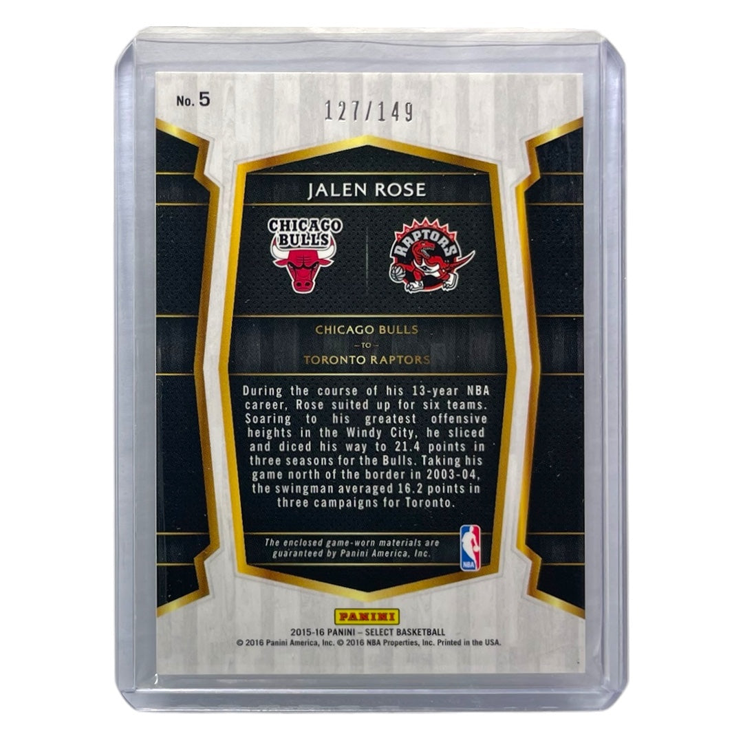 PANINI NBAカード SELECT JALEN ROSE CHICAGO BULLS TORONTO RAPTORS /149 #5 中古 IT2
