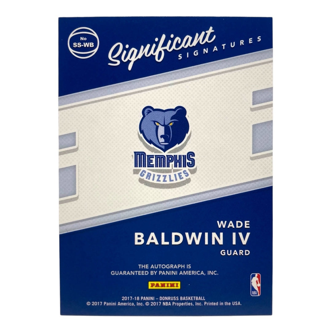 PANINI NBAカード DONRUSS WADE BALDWIN IV GRIZZLIES #SS-WB 中古 IT2