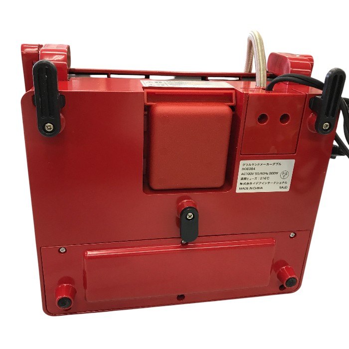 BRUNO(ブルーノ) グリルサンドメーカー ダブル レッド BOE084-RD 中古 Y1