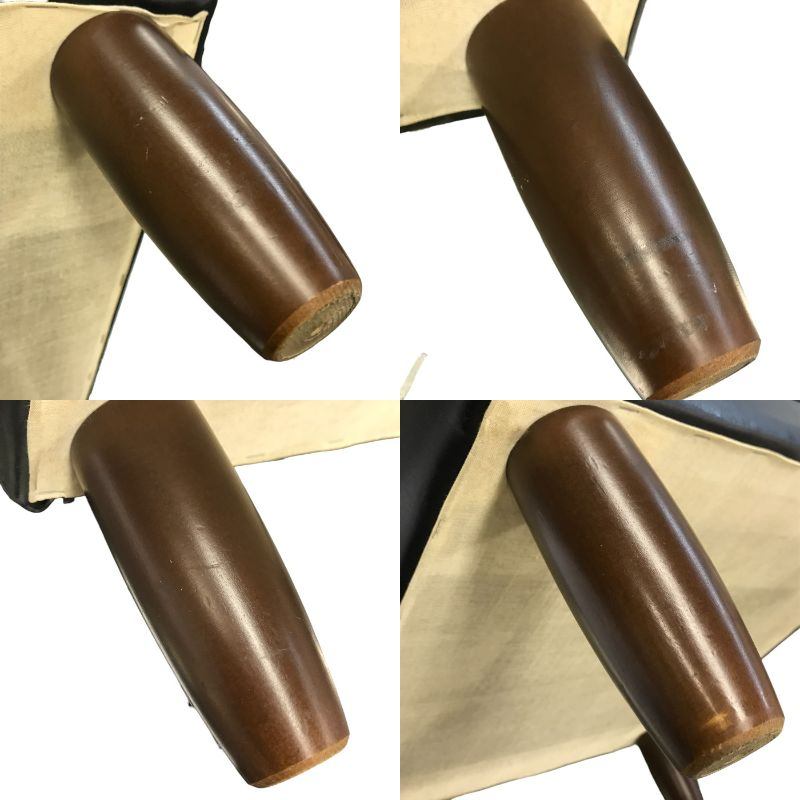 karimoku カリモク オットマン ヴィンテージ レトロ 家具 スツール ブラック 中古 T1