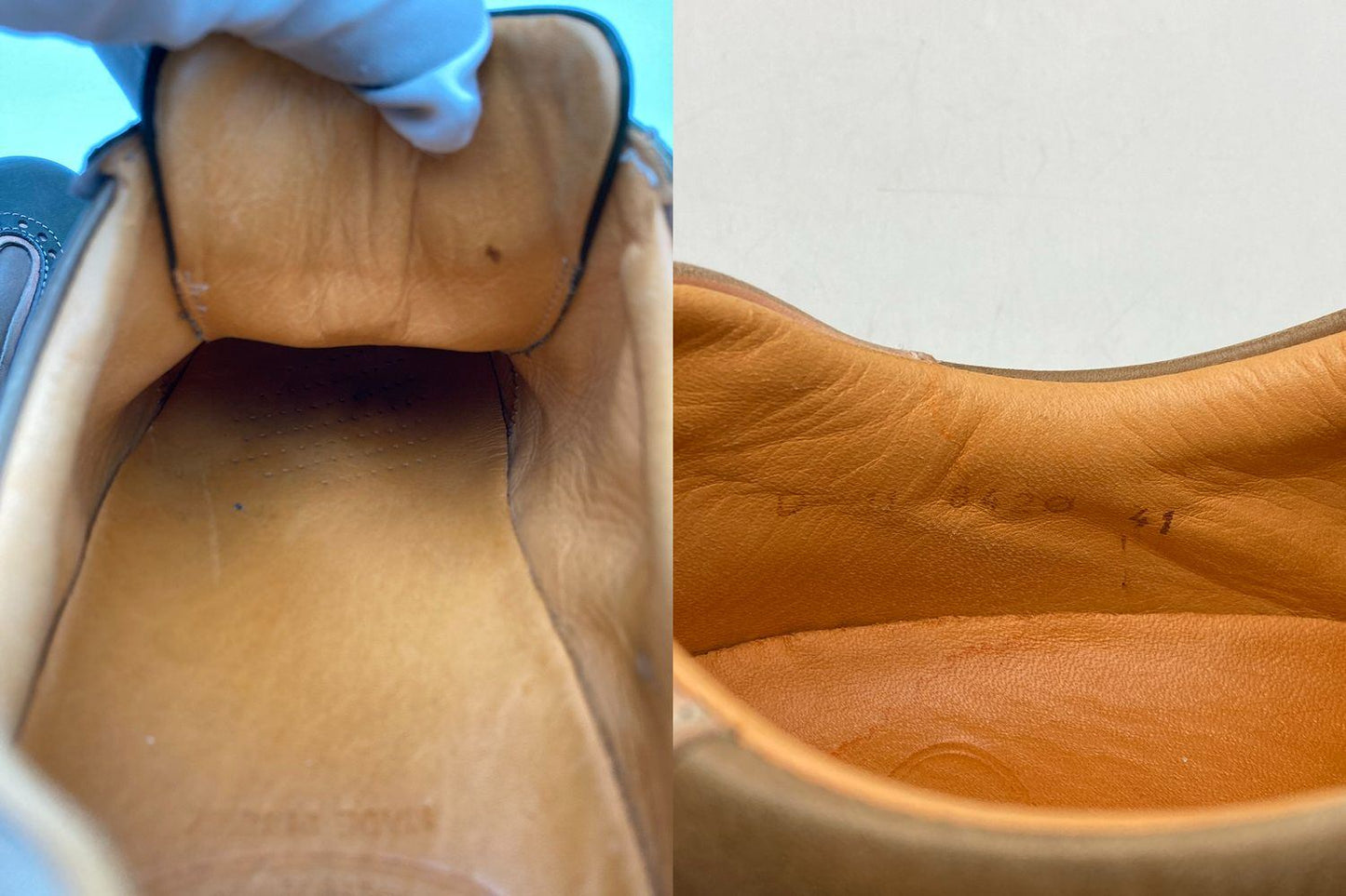 LOBB’S ロブス レザースニーカー 中古 D4