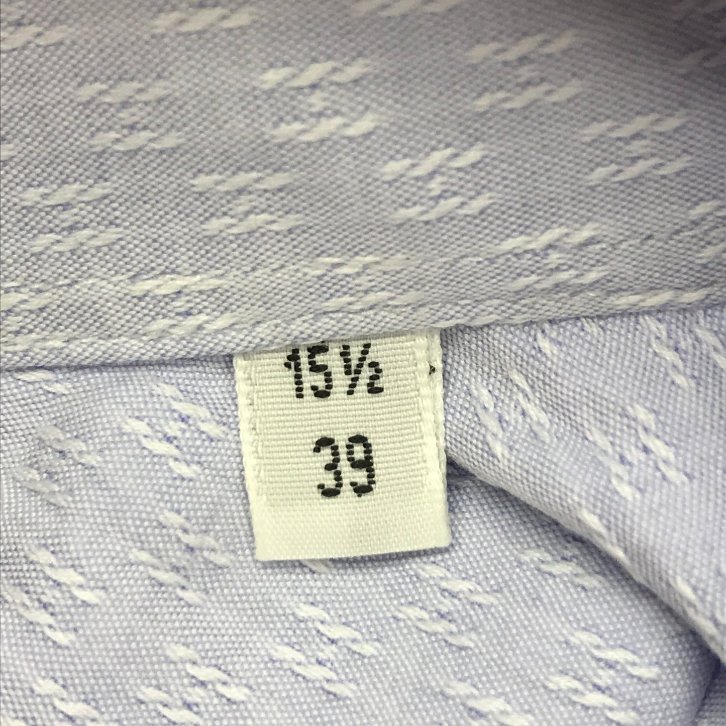 HERMES エルメス カジュアルシャツ メンズ コットン ワイシャツ H模様 セリエボタン ブルー系 39サイズ 中古 T1