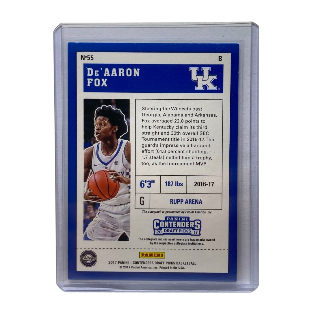 PANINI NBAカード CONTENDERS DRAFT PICKS DE AARON FOX 22/25 #55 中古 IT2