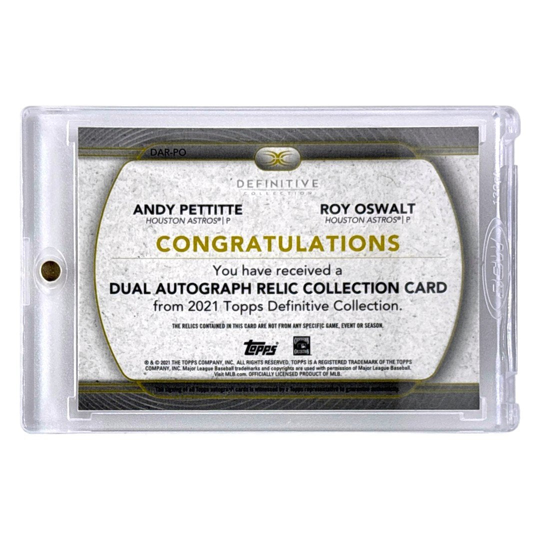 TOPPS MLBカード DEFINITIVE COLLECTION ANDY PETTITTE ROY OSWALT HOUSTON ASTROS /35 #DAR-PO 中古 IT1