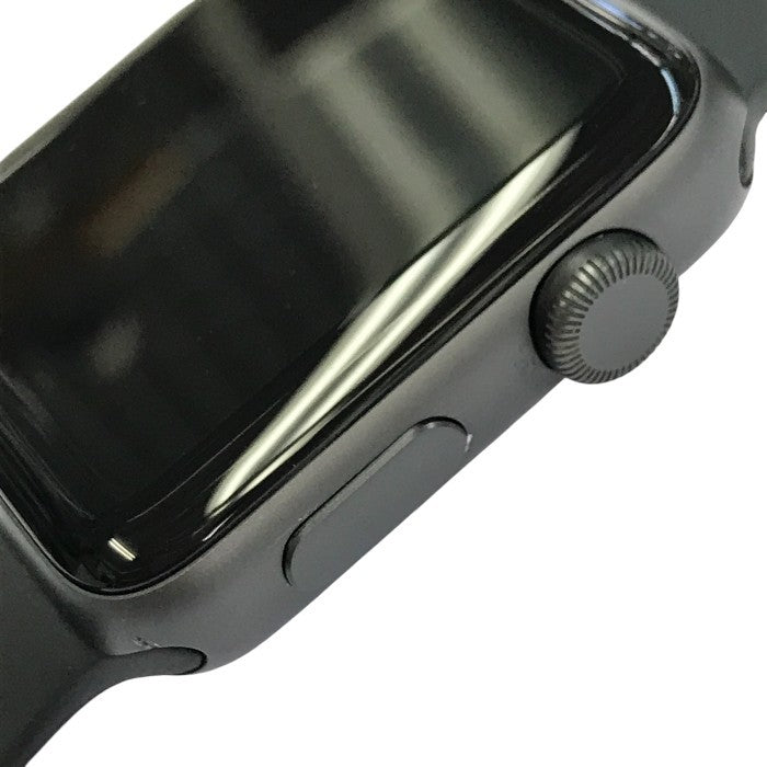 Apple Watch SERIES3 42MM スマートウォッチ スペースグレイ スポーツバンド アルミニウムケース フィットネス 8GB MTF32J/A 中古 T1