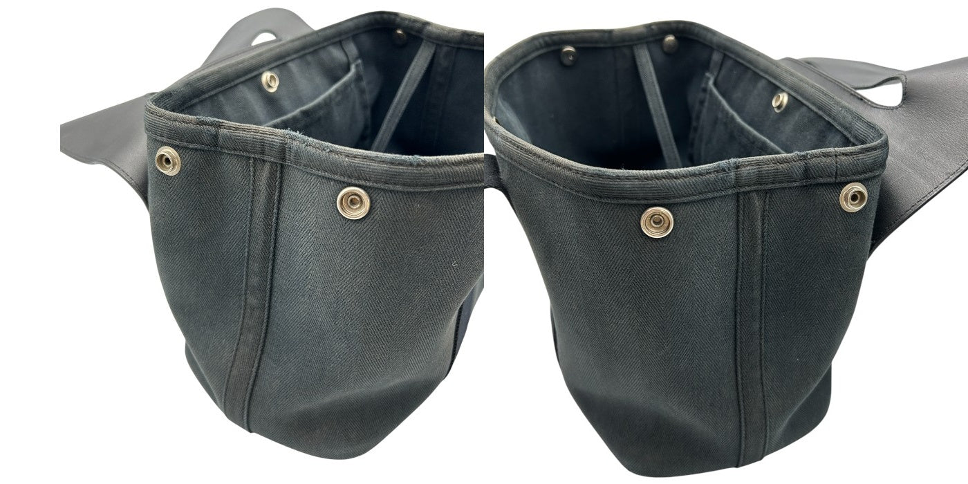 HERMES エルメス ヴァルパライソMM ハンドバッグ 鞄 ブランド レザー キャンバス レディース 中古 W4