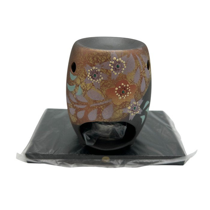 未使用品 九谷焼 万作工房 原子衛造 茶香炉 インテリア お茶 小物 和風 中古 W4