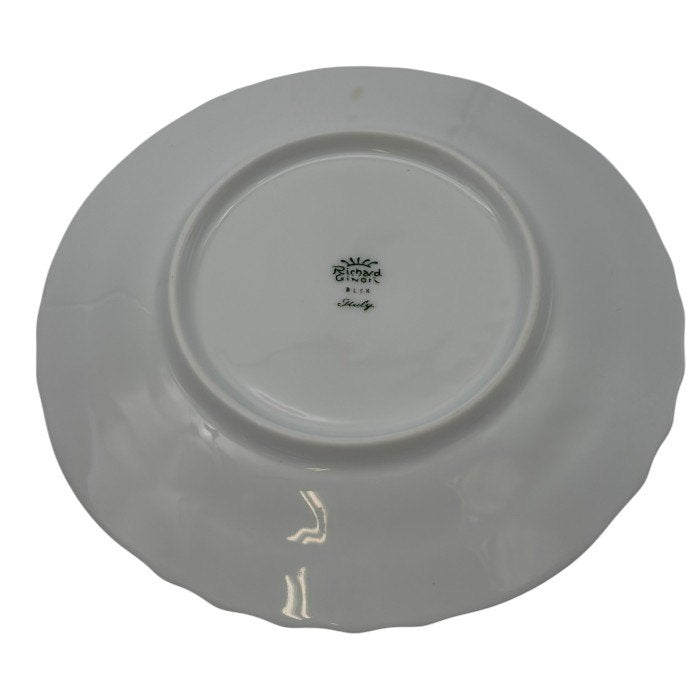 Richard Ginori リチャードジノリ ローズブルー ティーカップ&ソーサー ペア 洋食器 ブランド 花柄 バラ 食器 中古 W1