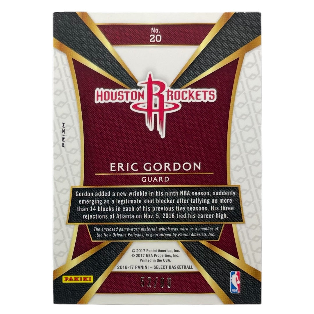 PANINI NBAカード SELECT PRIZM ERIC GORDON HOUSTON ROCKETS /99 #20 中古 IT2