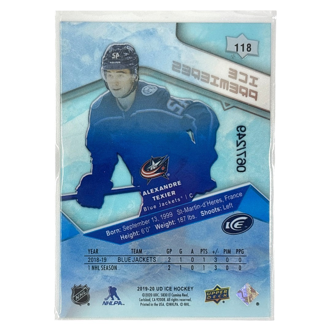 UPPER DECK NHLカード ICE ALEXANDRE TEXIER BLUE JACKETS /249 #118 中古 IT1