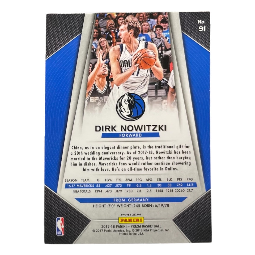 PANINI NBAカード PRIZM DIRK NOWITZKI MAVERICKS #91 中古 IT2