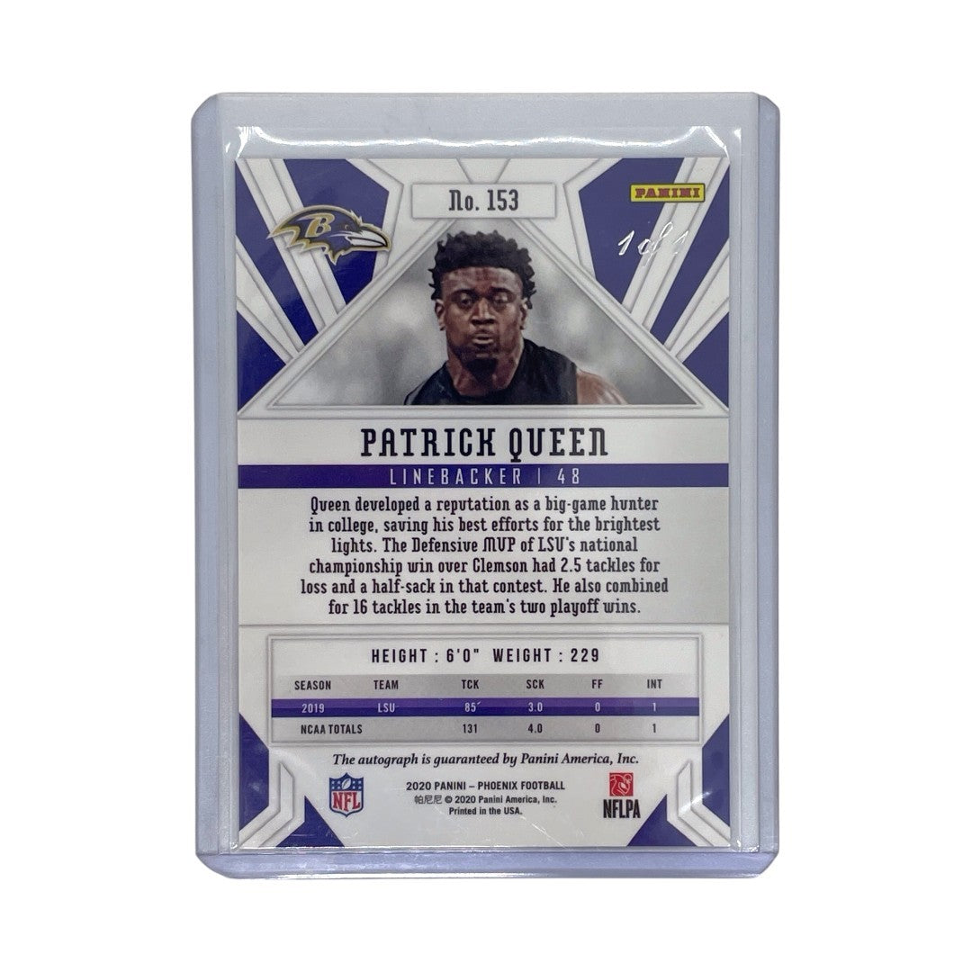 PANINI NFLカード PHOENIX PATRICK QUEEN BALTIMORE RAVENS 1of1 #153 中古 IT1